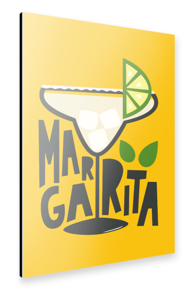 Alu-Dibond "MARGARITA COCKTAIL BUNT" 30x20 cm artboxONE