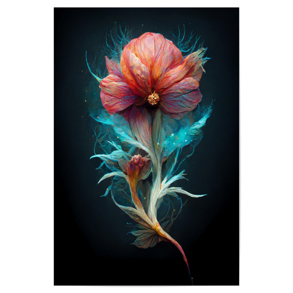 Poster "Traum von einer Blume" artboxONE - Natur,Floral,Abstrakt,Fiktion,Für Mama