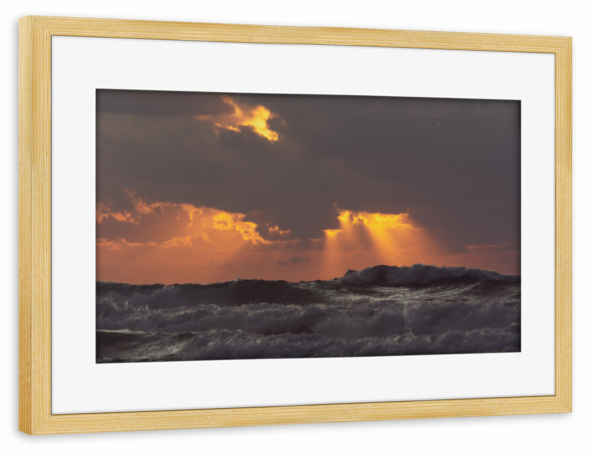 Poster mit Rahmen kiefer "Dialog" artboxONE - Natur,Reise,Reise / Strand und Meer