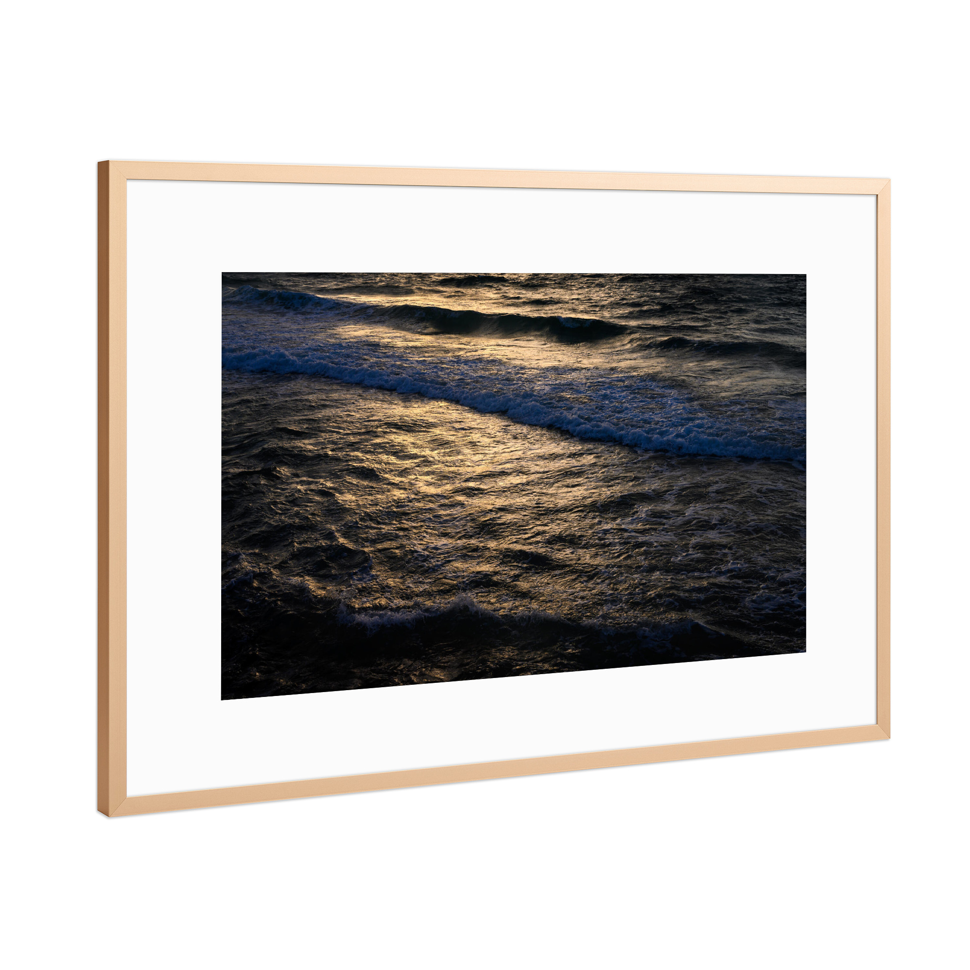 Poster mit Rahmen Kupfer "Sonnenuntergang von Tel Aviv" artboxONE - Natur,Reise / Strand und Meer,Reise / Länder