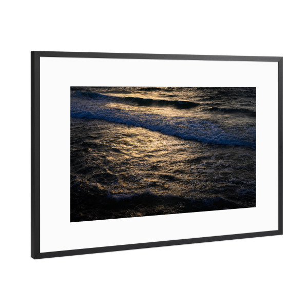 Poster mit Rahmen Schwarz (Metallic) "Sonnenuntergang von Tel Aviv" artboxONE - Natur,Reise / Strand und Meer,Reise / Länder