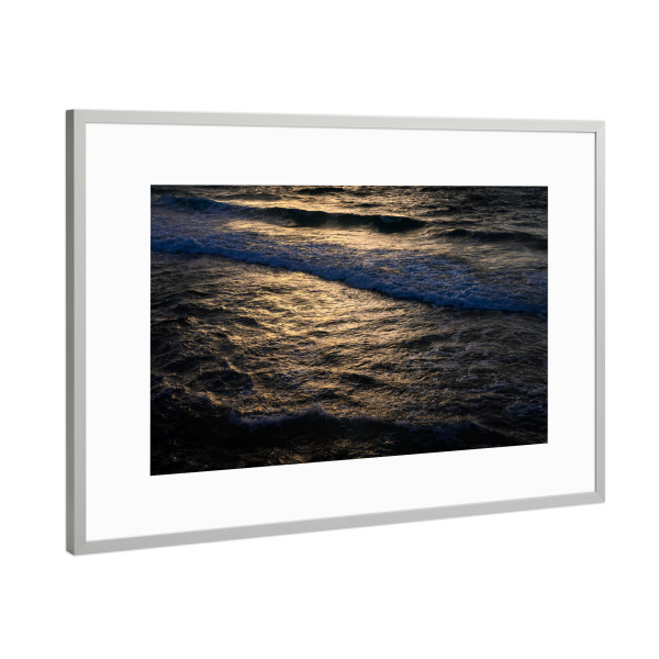 Poster mit Rahmen Silber "Sonnenuntergang von Tel Aviv" artboxONE - Natur,Reise / Strand und Meer,Reise / Länder