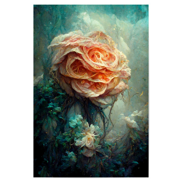Poster 30x20 cm "Stellen Sie sich eine Rose vor" artboxONE - Natur,Floral,Abstrakt
