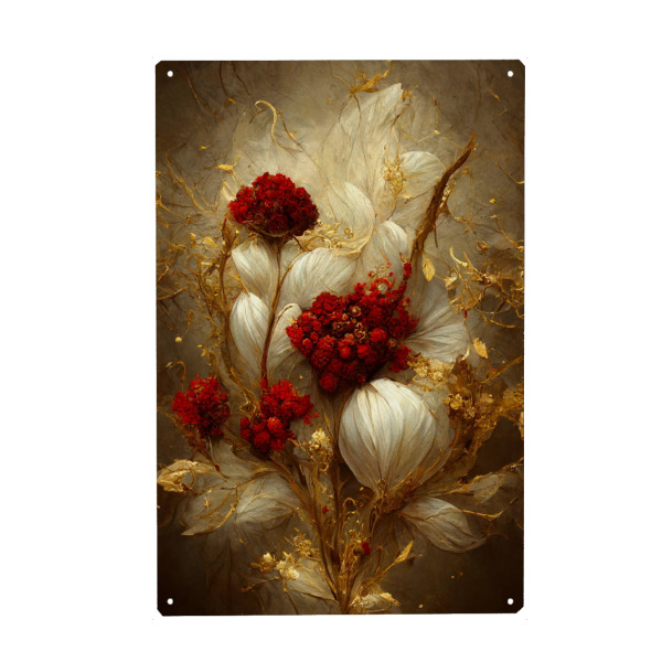 Holzbild "Goldene Traumblume" artboxONE - Natur,Floral,Weihnachten