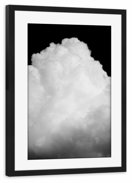 Poster mit Rahmen schwarz "Black Clouds" artboxONE - Natur