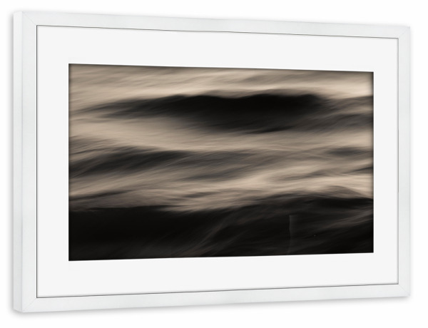 Poster mit Rahmen weiß "Nahaufnahme - Wellen" artboxONE - Natur,Abstrakt,Reise / Strand und Meer