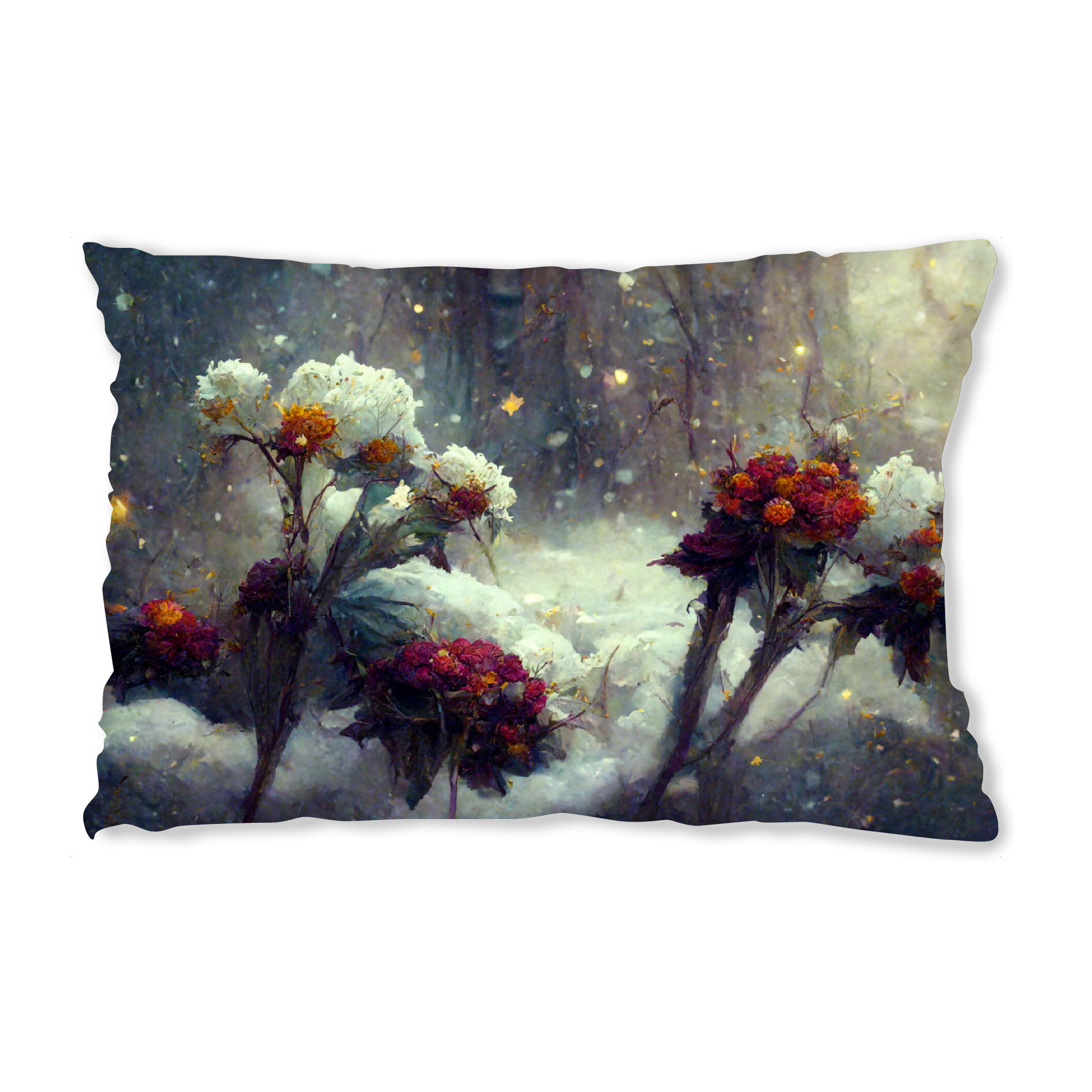 Design-Kissen "Funkelnder Fantasy-Winter" artboxONE - Natur,Floral,Weihnachten