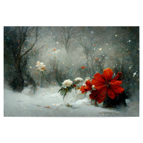 Poster "Fantasielandschaft mit Schnee" artboxONE - Natur,Floral,Weihnachten