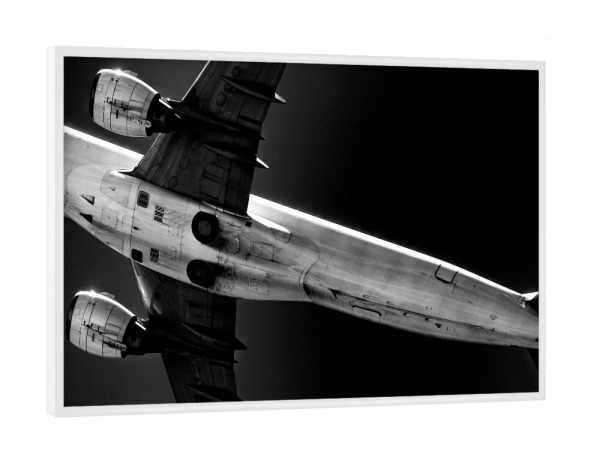 Poster mit weißem Rahmen "Overhead" artboxONE - Reise,Schwarzweiß