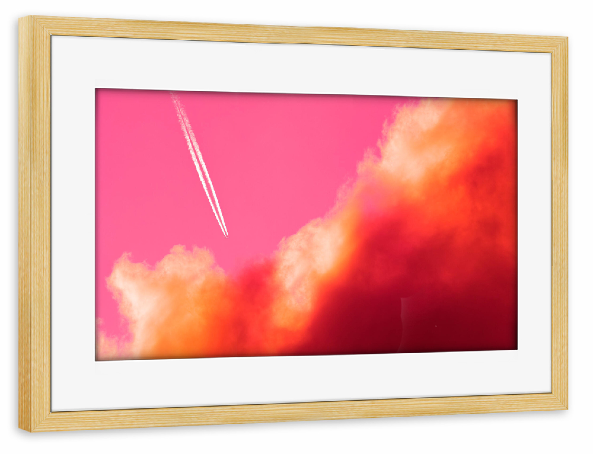 Poster mit Rahmen kiefer "- Flucht -" artboxONE - Fiktion