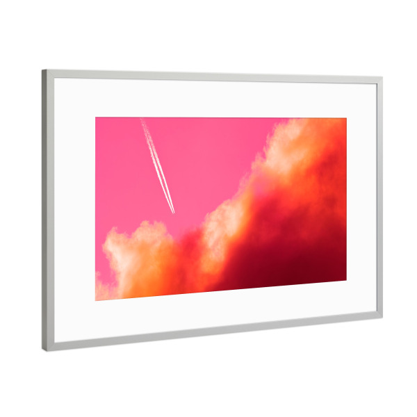 Poster mit Rahmen Silber "- Flucht -" artboxONE - Fiktion