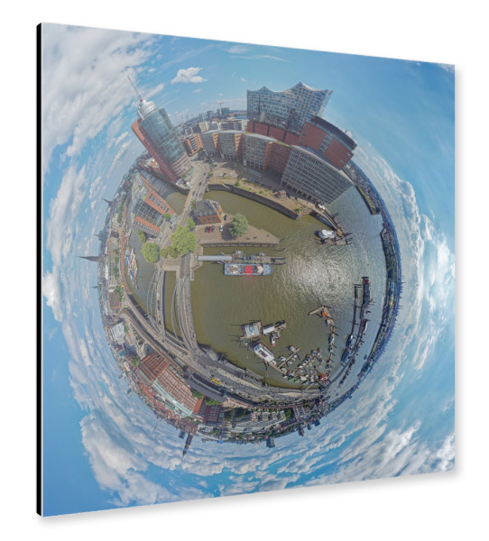 Alu-Dibond "Hamburg - Feuerlöschboot PRAG" 30x30 cm artboxONE