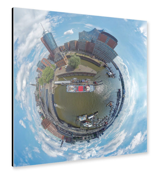 Alu-Dibond "Hamburg - Feuerlöschboot" 30x30 cm artboxONE