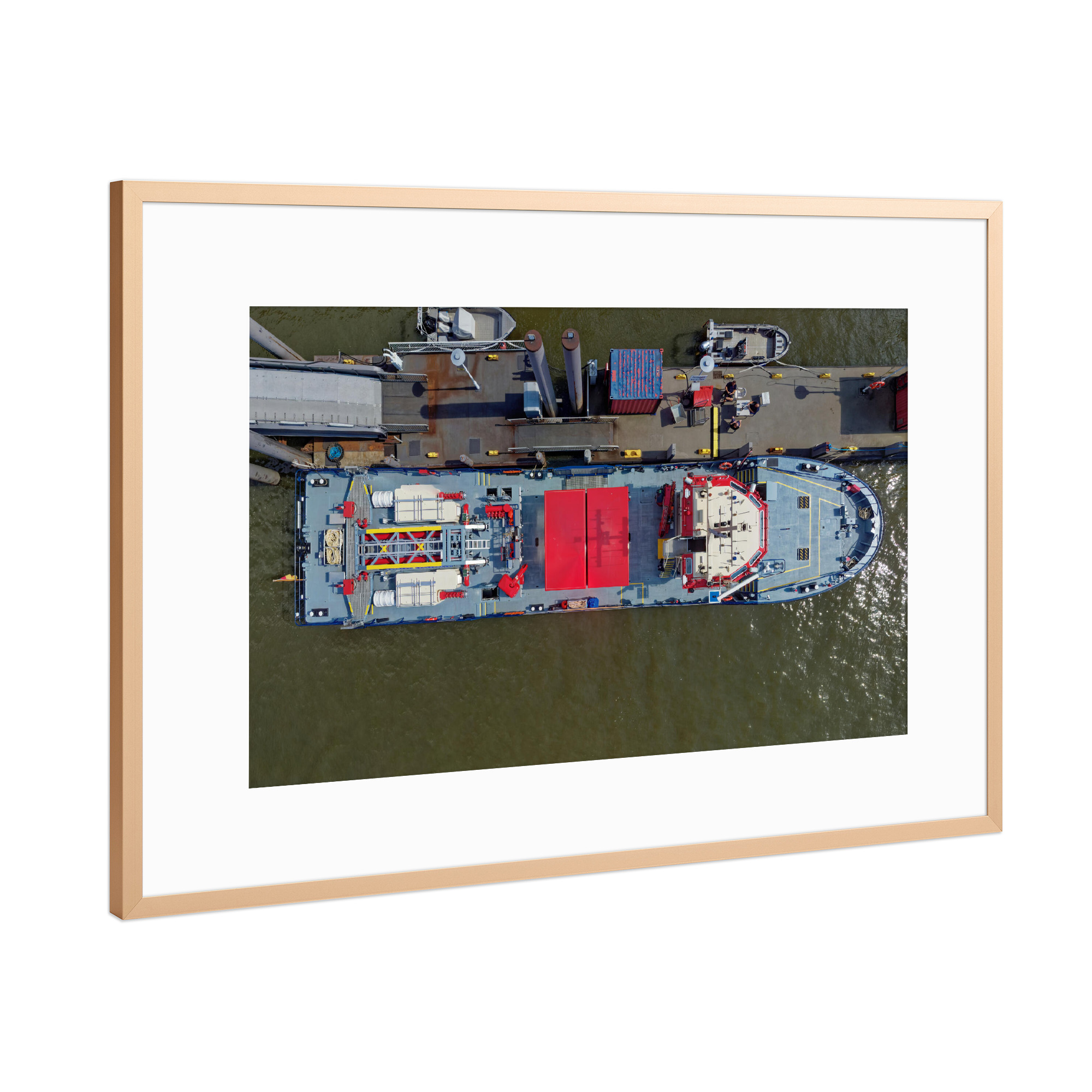 Poster mit Rahmen Kupfer "Hamburg - PRAG" artboxONE - Städte,Städte / Hamburg,Reise,Reise / Länder
