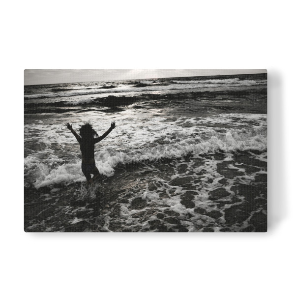 Leinwandbild "Pure Freude" artboxONE - Natur,Für Kinder,Menschen,Reise / Strand und Meer,Reise / Länder