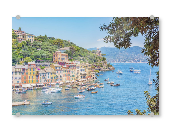 Acrylglasbild "Portofino" artboxONE - Städte,Reise,Architektur,Reise / Strand und Meer,Reise / Länder