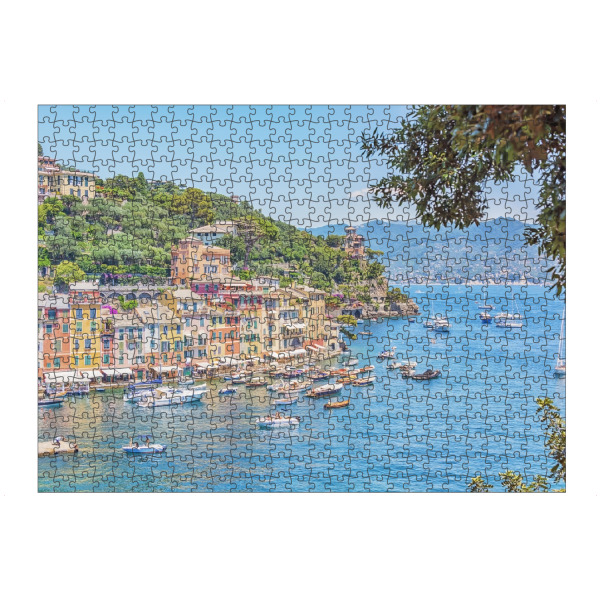 Puzzle Ravensburger "Portofino" artboxONE - Städte,Reise,Architektur,Reise / Strand und Meer,Reise / Länder