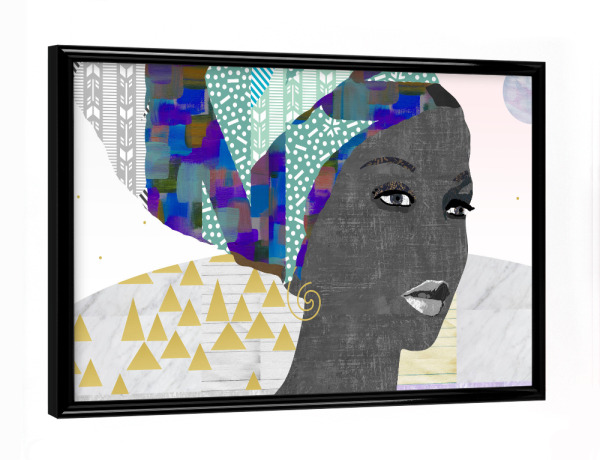 Poster mit schwarzem Rahmen "Miss Boho" artboxONE - Menschen
