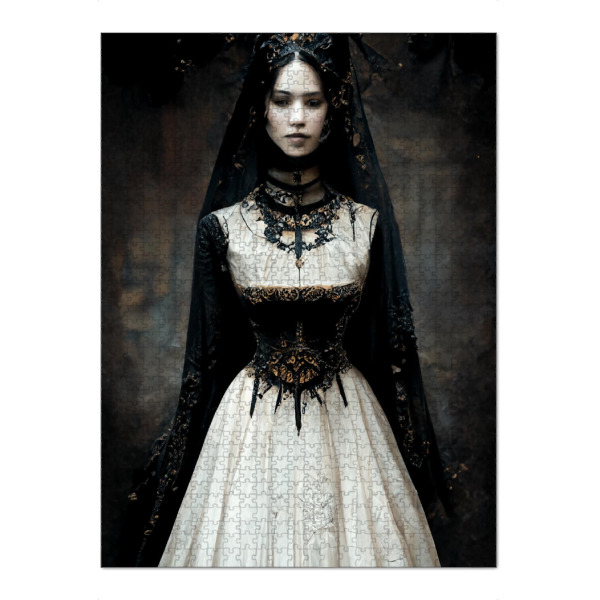 Puzzle Ravensburger "Gotische Frau" artboxONE - Abstrakt,Menschen,Fashion