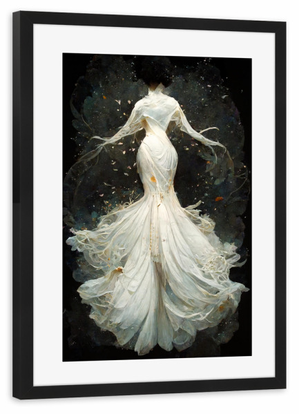 Poster mit Rahmen schwarz "Schöne Hochzeit" artboxONE - Abstrakt,Menschen,Fashion