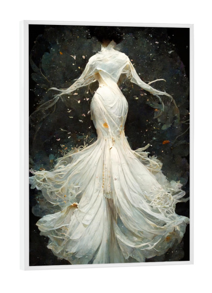 Poster mit weißem Rahmen "Schöne Hochzeit" artboxONE - Abstrakt,Menschen,Fashion