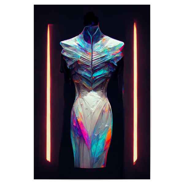 Poster 30x20 cm "Zukünftiges Kleid" artboxONE - Abstrakt,Fashion,Fiktion