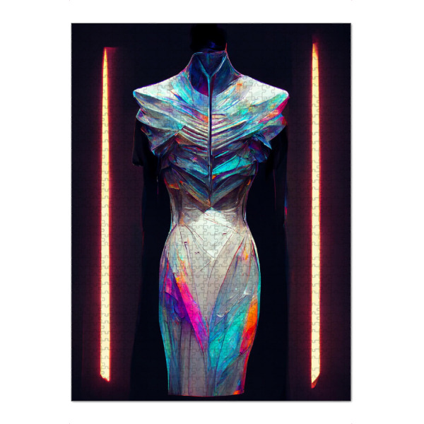 Puzzle Ravensburger "Zukünftiges Kleid" artboxONE - Abstrakt,Fashion,Fiktion