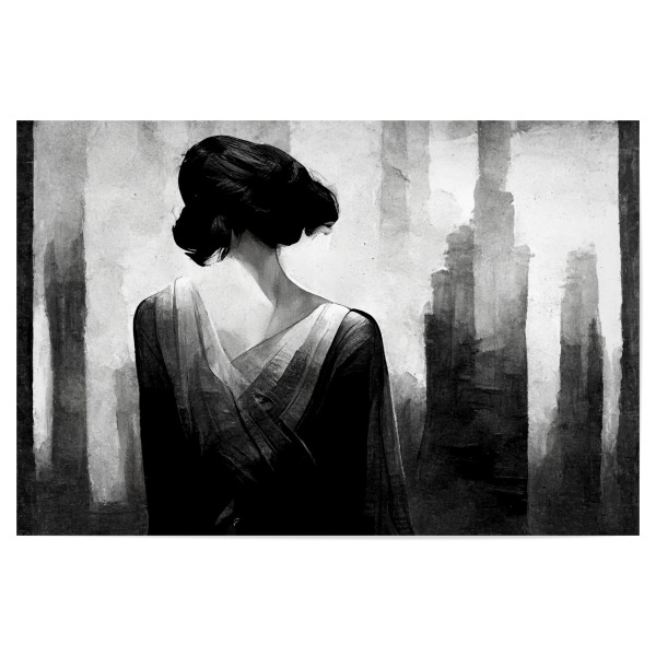 Poster 30x20 cm "Wind in ihrem Haar" artboxONE - Abstrakt,Menschen,Städte / Weitere