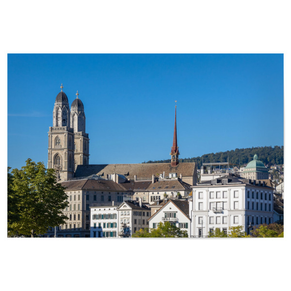 Poster 30x20 cm "Münster in Zürich" artboxONE - Städte,Natur,Reise,Architektur,Städte / Zürich