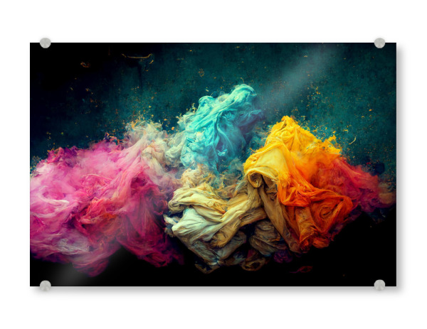 Acrylglasbild "Modefarben" artboxONE - Abstrakt,Fashion