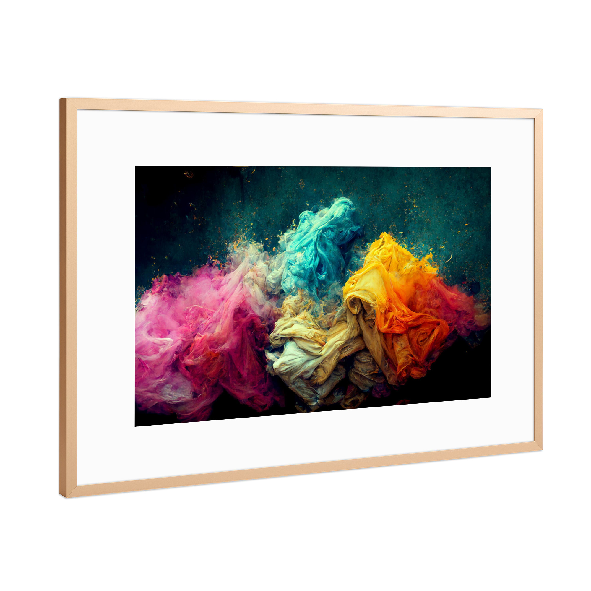 Poster mit Rahmen Kupfer "Modefarben" artboxONE - Abstrakt,Fashion