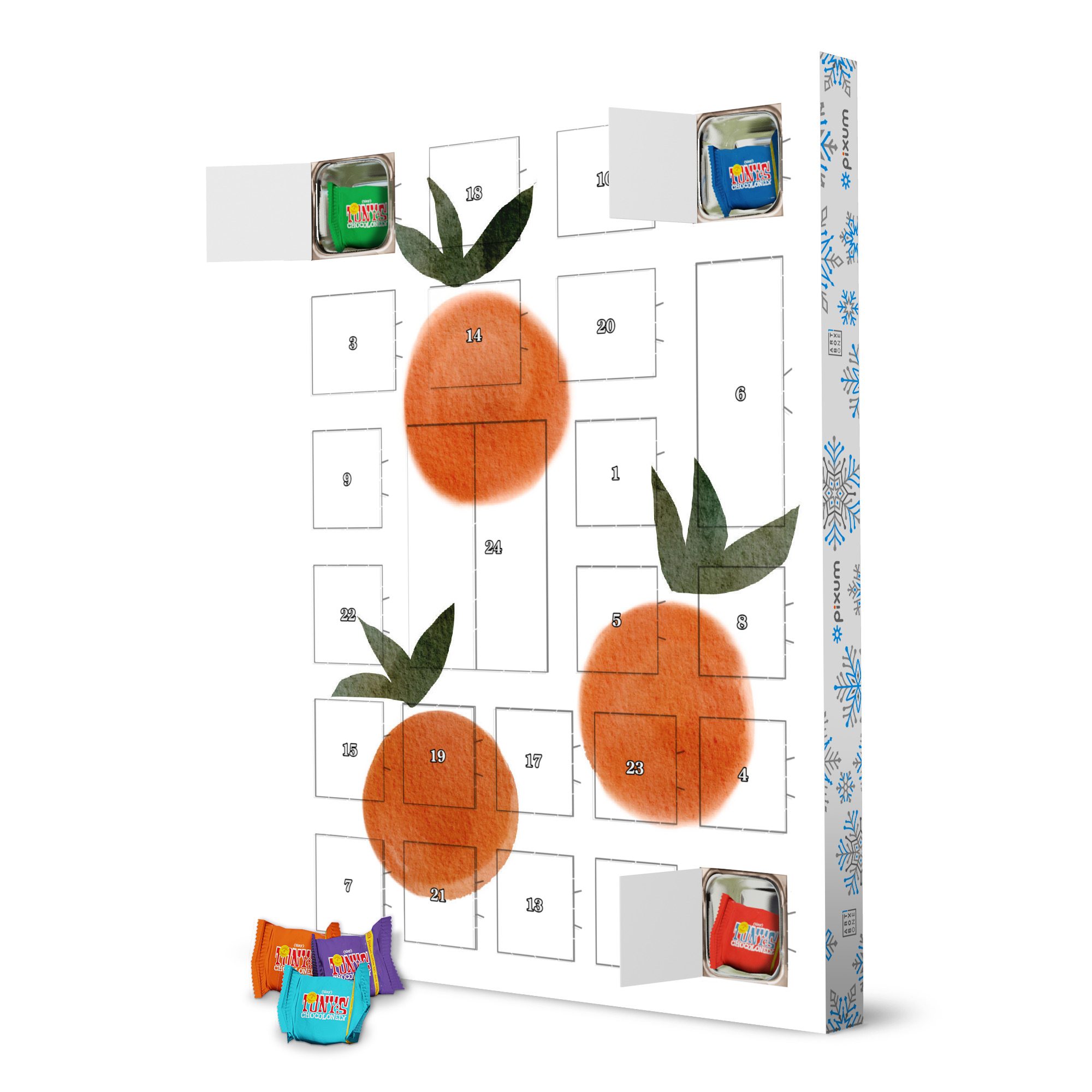 Adventskalender mit Tony's Chocolonely Orangenfrucht artboxONE Adventskalender Für Kinder