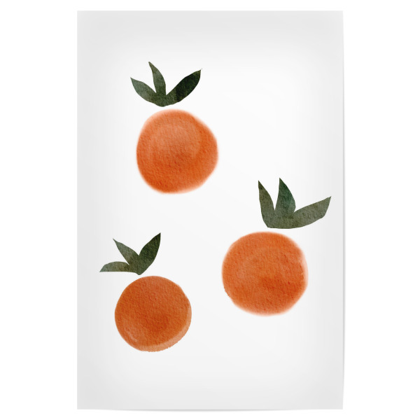 Poster 30x20 cm "Orangenfrucht" artboxONE - Für Kinder,Essen & Trinken,Abstrakt,Essen & Trinken / Obst & Gemüse