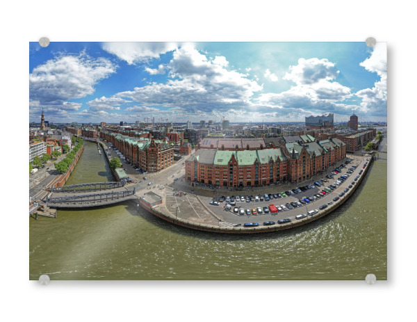 Acrylglasbild "Hamburg - Cremon & Zollkanal" artboxONE - Städte,Städte / Hamburg,Reise,Architektur,Reise / Länder