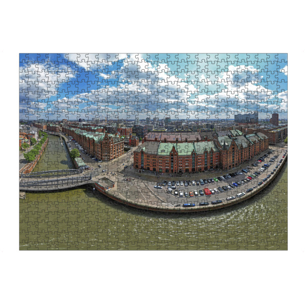Puzzle Ravensburger "Hamburg - Cremon & Zollkanal" artboxONE - Städte,Städte / Hamburg,Reise,Architektur,Reise / Länder