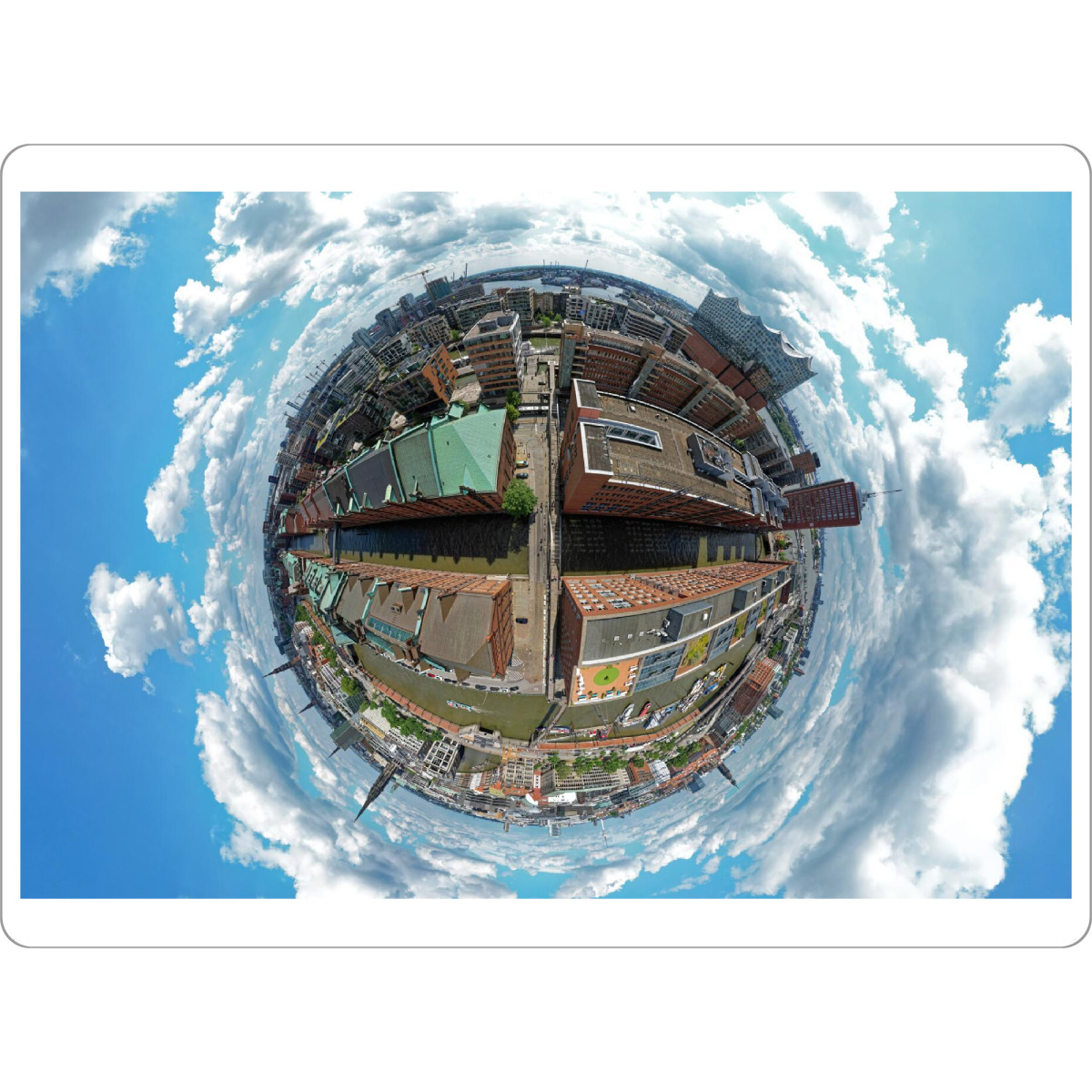 Tischset "Hamburg - Kehrwiederfleet Panorama" artboxONE - Städte,Städte / Hamburg,Reise,Architektur,Reise / Länder