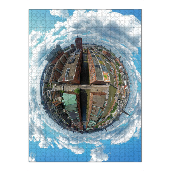Puzzle Ravensburger "Hamburg - Kehrwiederfleet Panorama" artboxONE - Städte,Städte / Hamburg,Reise,Architektur,Reise / Länder