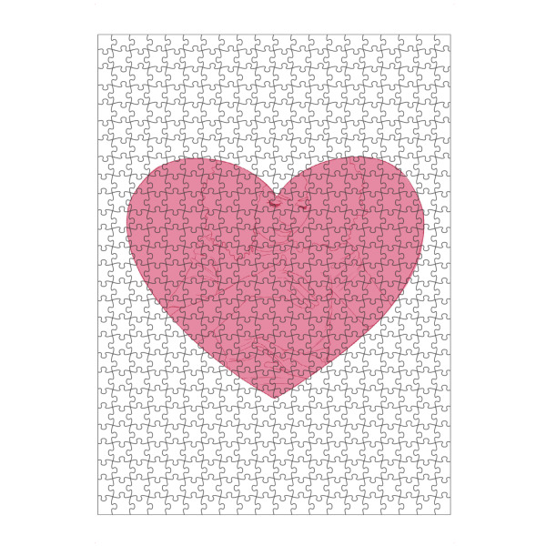 artboxONE Puzzle "Frau im Herzen" artboxONE - Menschen,Liebe - Frau,Abtasten,Vorsorge,Brust,Herz,Liebe,Mädchen,Female - Bild frau