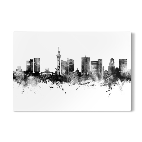 Galerie-Print "Kinshasa-Skyline-Schwarz" 30x20 cm artboxONE