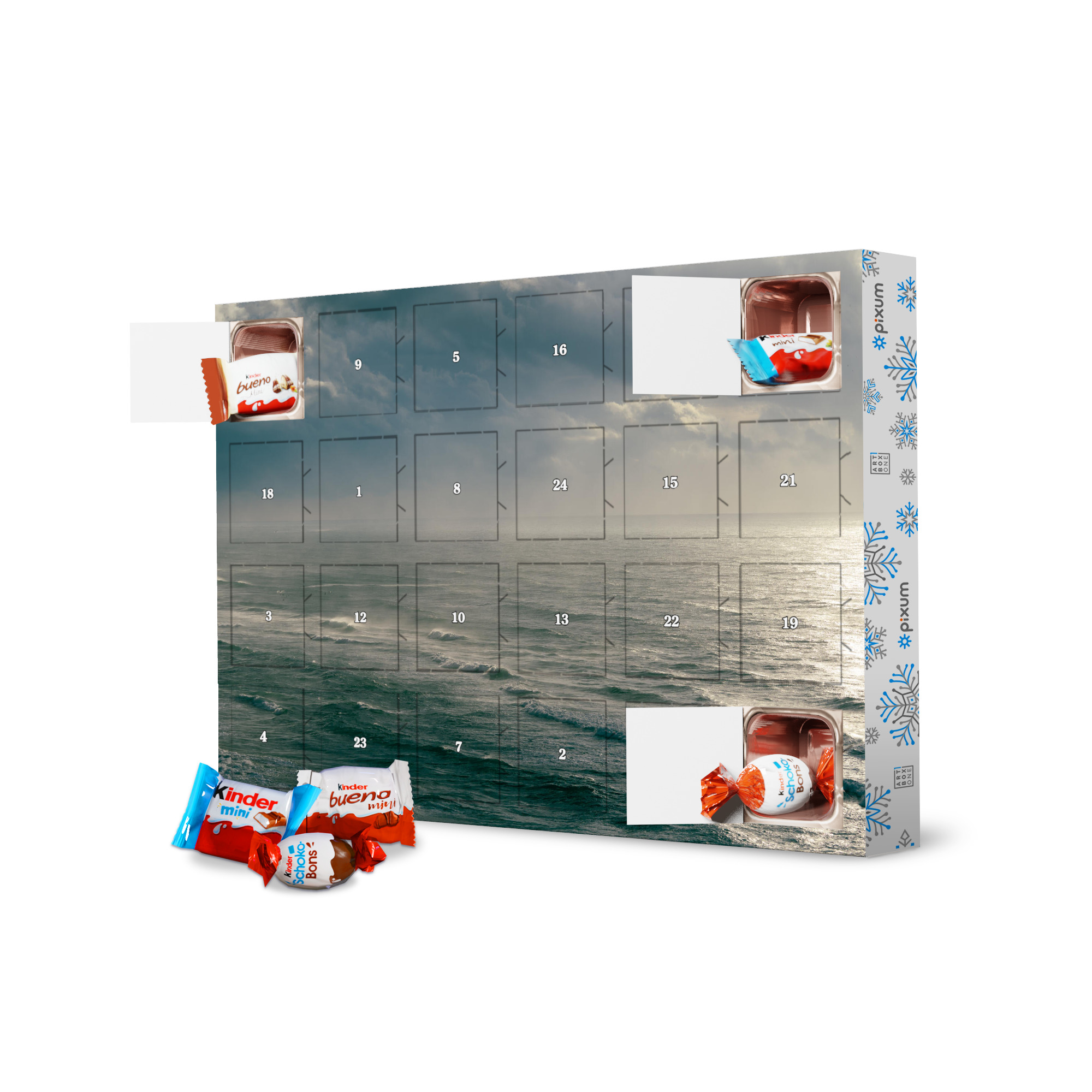 Adventskalender mit Produkten von Kinder Wintersturm - Sidni Ali artboxONE Adventskalender Natur