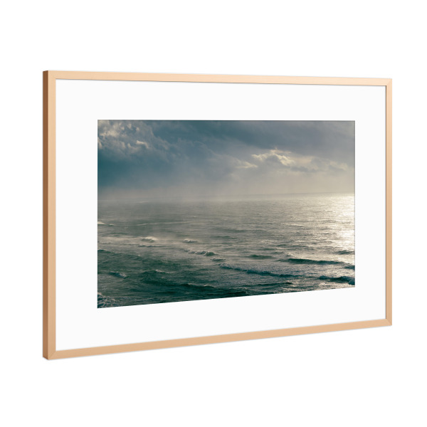 Poster mit Rahmen Kupfer "Wintersturm - Sidni Ali" artboxONE - Natur,Reise / Strand und Meer,Sport