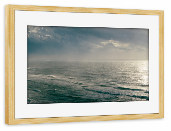Poster mit Rahmen kiefer "Wintersturm - Sidni Ali" artboxONE - Natur,Reise / Strand und Meer,Sport