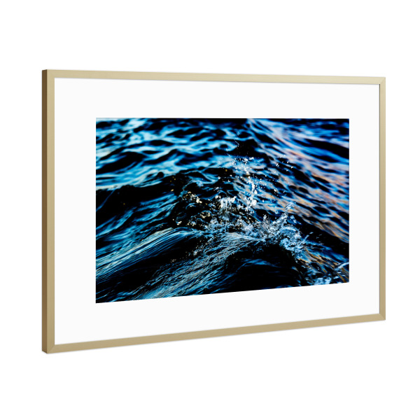 Poster mit Rahmen Gold "Ostsee am Strand von Graal-Müritz" artboxONE - Natur,Reise,Reise / Strand und Meer