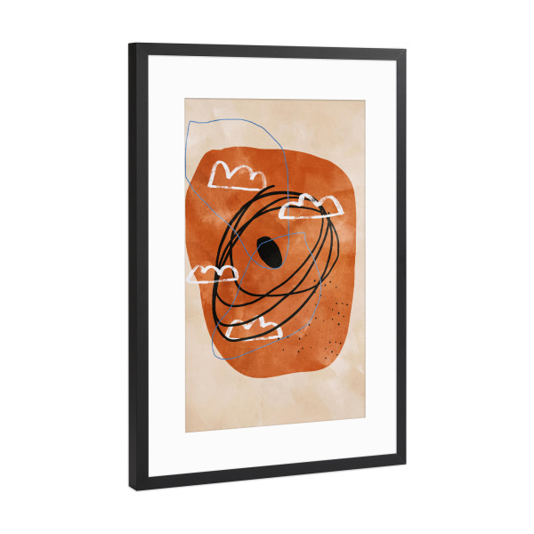 Poster mit Rahmen Schwarz (Metallic) "False Mirror" artboxONE - Natur,Abstrakt,Geometrie