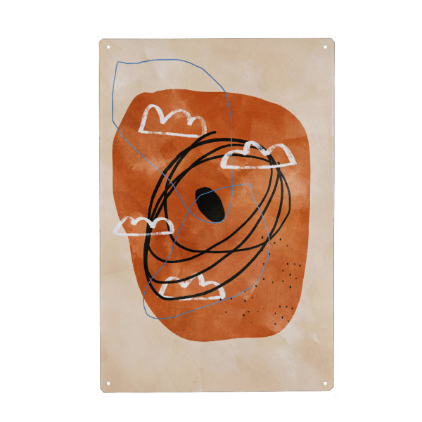 Metall Poster "False Mirror" artboxONE - Natur,Abstrakt,Geometrie