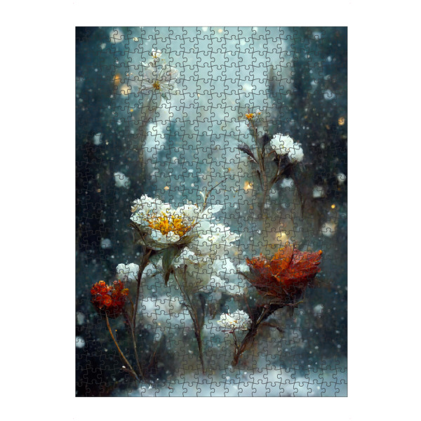 artboxONE Puzzle "Schneezeit" artboxONE - Natur,Floral,Weihnachten