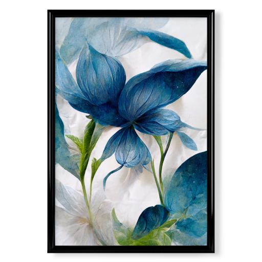 Blumen in Blau