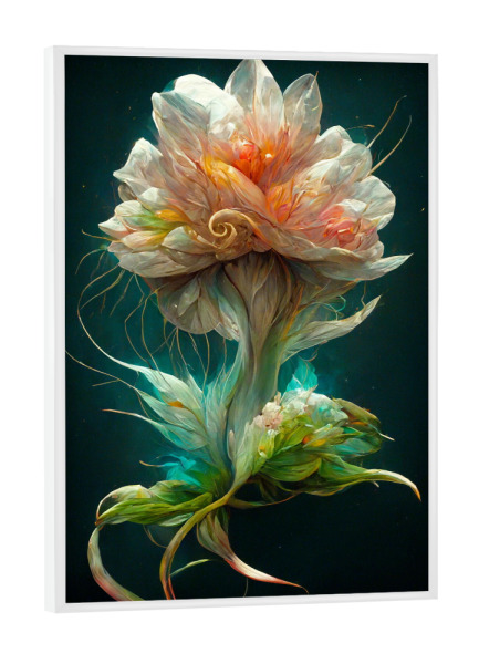 Poster mit weißem Rahmen "Schöner Blumentraum" artboxONE - Natur,Floral,Abstrakt,Weihnachten,Für Mama