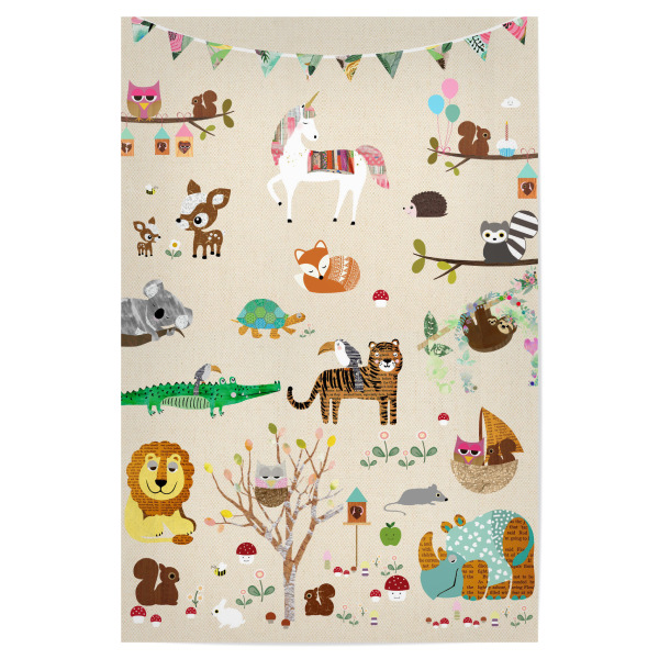 Poster 30x20 cm "Kinderzimmer Zoo" artboxONE - Für Kinder,Tiere