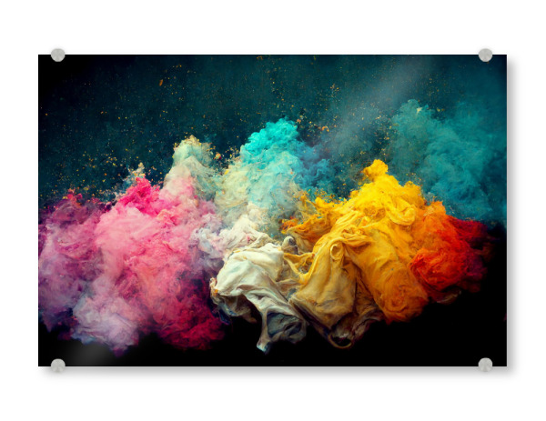 Acrylglasbild "Pigmentfarben" artboxONE - Abstrakt,Fiktion